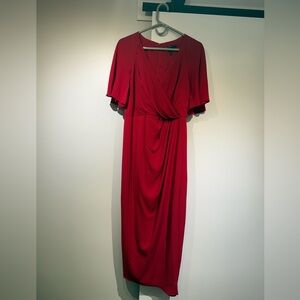 Chic Red Midi Dress